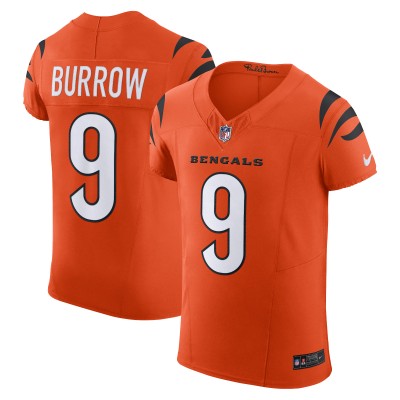 Игровая джерси Joe Burrow Cincinnati Bengals Nike Vapor F.U.S.E. Elite - Orange