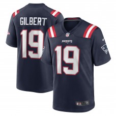 Игровая джерси Garrett Gilbert New England Patriots Nike Home - Navy