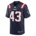 Игровая джерси Calvin Munson New England Patriots Nike Home - Navy