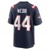 Игровая джерси Raleigh Webb New England Patriots Nike Home - Navy