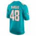 Игровая джерси Jake Bargas Miami Dolphins Nike Home - Aqua