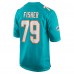 Игровая джерси Eric Fisher Miami Dolphins Nike Home - Aqua