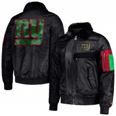 Кофта на молнии New York Giants Starter x Ty Mopkins Black History Month Satin - Black