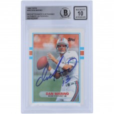 Dan Marino Miami Dolphins Autographed 1989 Topps #293 Beckett Fanatics Witnessed Authenticated 10 Card