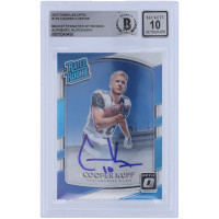 Cooper Kupp Los Angeles Rams Autographed 2017 Panini Donruss Optic Rated Rookie #179 Beckett Fanatics Witnessed Authenticated 10 Rookie Card