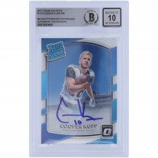 Cooper Kupp Los Angeles Rams Autographed 2017 Panini Donruss Optic Rated Rookie #179 Beckett Fanatics Witnessed Authenticated 10 Rookie Card Cooper Kupp Los Angeles Rams Autographed 2017 Panini Donruss Optic Rated Rookie #179 Beckett Fanatics Witnessed Authenticated 10 Rookie Card