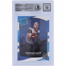 Cooper Kupp Los Angeles Rams Autographed 2017 Panini Donruss Rated Rookie #329 Beckett Fanatics Witnessed Authenticated 10 Rookie Card Cooper Kupp Los Angeles Rams Autographed 2017 Panini Donruss Rated Rookie #329 Beckett Fanatics Witnessed Authenticated 10 Rookie Card