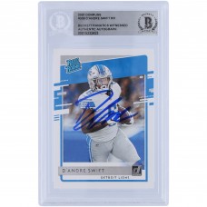 DAndre Swift Detroit Lions Autographed 2020 Panini Donruss Rated Rookie #309 Beckett Fanatics Witnessed Authenticated Rookie Card
