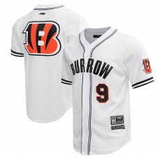 Рубашка с коротким рукавом Joe Burrow Cincinnati Bengals Pro Standard Baseball Player - White