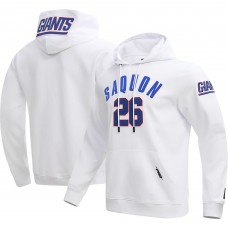 Толстовка с капюшоном  Saquon Barkley New York Giants Pro Standard - White