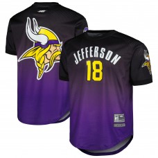 Футболка Justin Jefferson Minnesota Vikings Pro Standard Player Name & Number Ombre Mesh - Purple