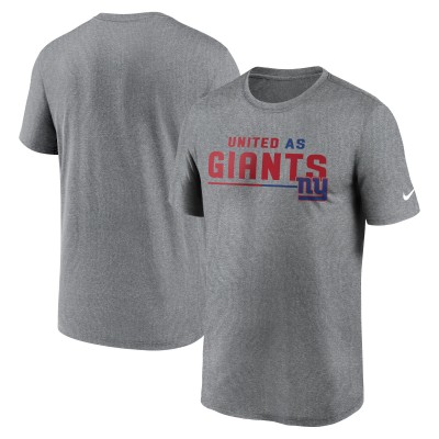 Футболка New York Giants Nike Legend Team Shoutout Performance - Heather Gray