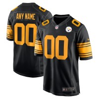 Именная джерси Pittsburgh Steelers Nike Black Alternate Game