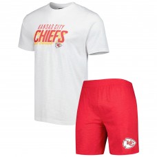 Пижама футболка + шорты Kansas City Chiefs Concepts Sport Downfield - Red/White