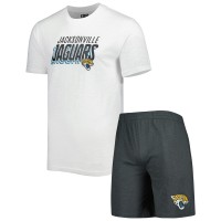 Пижама футболка + шорты Jacksonville Jaguars Concepts Sport Downfield - Charcoal/White