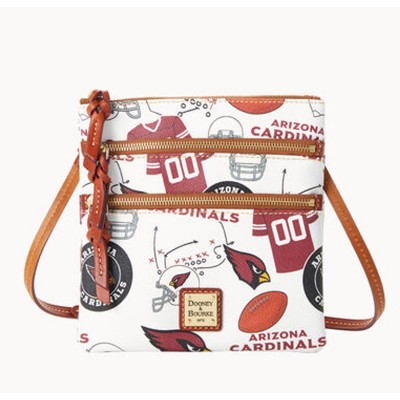 Сумка через плечо Arizona Cardinals Dooney & Bourke Game Day Triple-Zip