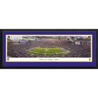 Minnesota Vikings 18 x 44 SKOL Double Mat Deluxe Frame Panoramic