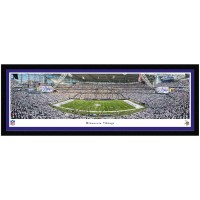 Minnesota Vikings 15 x 41.5 Whiteout Game Single Mat Select Frame Panoramic