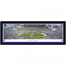 Minnesota Vikings 15 x 41.5 Whiteout Game Single Mat Select Frame Panoramic
