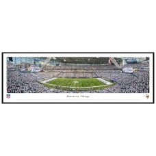 Minnesota Vikings 13.75 x 40.25 Whiteout Game Standard Frame Panoramic