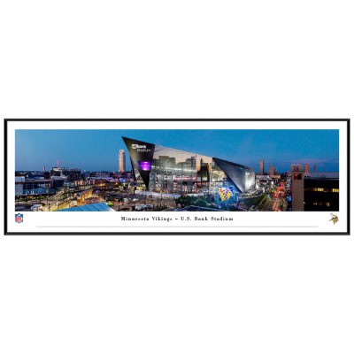 Minnesota Vikings 13.75 x 40.25 US Bank Stadium Standard Frame Panoramic