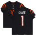 Джерси с автографом Ja'Marr Chase Cincinnati Bengals Fanatics Authentic Nike Black Elite
