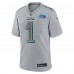 Игровая джерси Jalen Hurts Philadelphia Eagles Nike Super Bowl LVII Patch Atmosphere Fashion - Gray