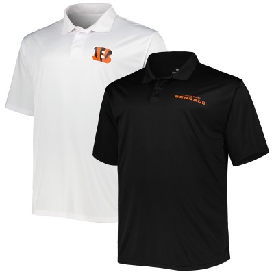 Две поло Cincinnati Bengals Solid - Black/White