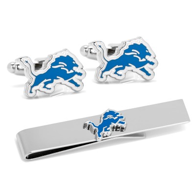 Detroit Lions Cufflinks & Tie Bar Gift Set