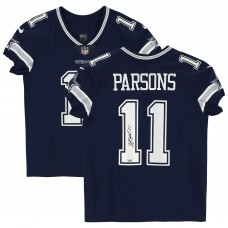 Игровая джерси Micah Parsons Dallas Cowboys Autographed Fanatics Authentic Navy Nike Elite