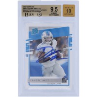 DAndre Swift Detroit Lions Autographed 2020 Panini Donruss Rated Rookie #309 Beckett Fanatics Witnessed Authenticated 9.5/10 Rookie Card - 10,9.5,9.5,9.5 Subgrades