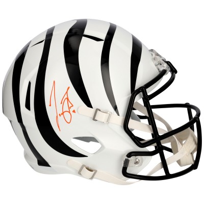 Joe Burrow Cincinnati Bengals Autographed Fanatics Authentic 2022 Alternate Riddell Speed Replica Helmet