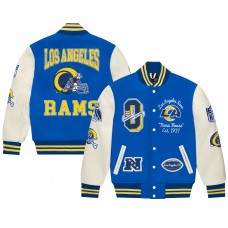 Los Angeles Rams OVO Full-Snap Varsity Jacket - Royal