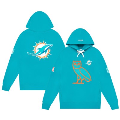 Miami Dolphins OVO Aqua Pullover Hoodie