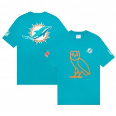 Miami Dolphins OVO Aqua Owl Logo T-Shirt
