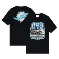Miami Dolphins OVO Black Helmet Logo T-Shirt