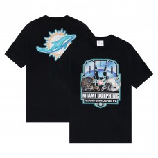 Miami Dolphins OVO Black Helmet Logo T-Shirt