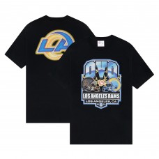 Los Angeles Rams OVO Helmet Logo T-Shirt - Black Los Angeles Rams OVO Helmet Logo T-Shirt - Black