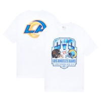 Los Angeles Rams OVO Helmet Logo T-Shirt - White