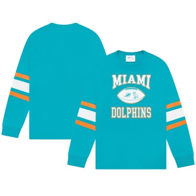 Miami Dolphins OVO Aqua Long Sleeve T-Shirt