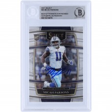 Micah Parsons Dallas Cowboys Autographed 2021 Panini Select #85 Beckett Fanatics Witnessed Authenticated Rookie Card
