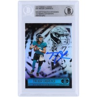 Trevor Lawrence Jacksonville Jaguars Autographed 2021 Panini Illusions #59 Beckett Fanatics Witnessed Authenticated Rookie Card