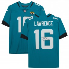 Trevor Lawrence Jacksonville Jaguars Autographed Fanatics Authentic Teal Nike Limited Jersey