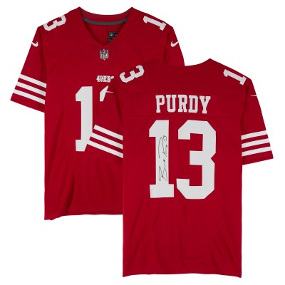 Brock Purdy San Francisco 49ers Autographed Fanatics Authentic Nike Scarlet Limited Jersey