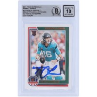 Trevor Lawrence Jacksonville Jaguars Autographed 2021 Panini Chronicles Stars & Stripes #STS-TLR Beckett Fanatics Witnessed Authenticated 10 Rookie Card