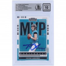 Trevor Lawrence Jacksonville Jaguars Autographed 2021 Panini Contenders MVP #MVP-TLA Beckett Fanatics Witnessed Authenticated 10 Rookie Card