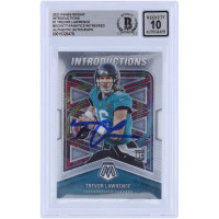 Trevor Lawrence Jacksonville Jaguars Autographed 2021 Panini Mosaic Introductions #I-1 Beckett Fanatics Witnessed Authenticated 10 Rookie Card