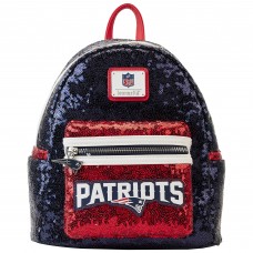 New England Patriots Loungefly Sequin Mini Backpack New England Patriots Loungefly Sequin Mini Backpack