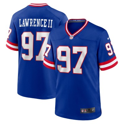 Игровая джерси Dexter Lawrence II New York Giants Nike Classic - Royal