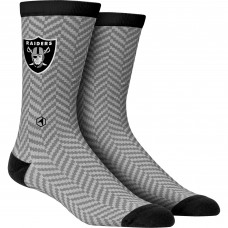 Las Vegas Raiders Rock Em Socks Herringbone Dress Socks